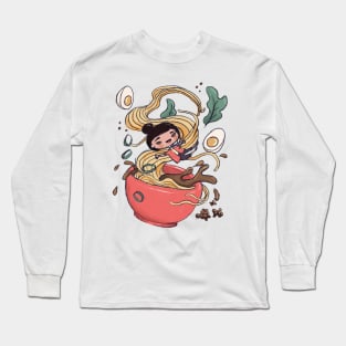 Noodles anyone? Long Sleeve T-Shirt